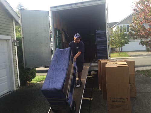 Professional moving crew working in Kent
